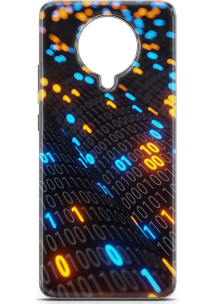 Xiaomi Poco F2 Pro Kılıf Uv Baskılı Abxbi 5 Tasarım Binary Kod