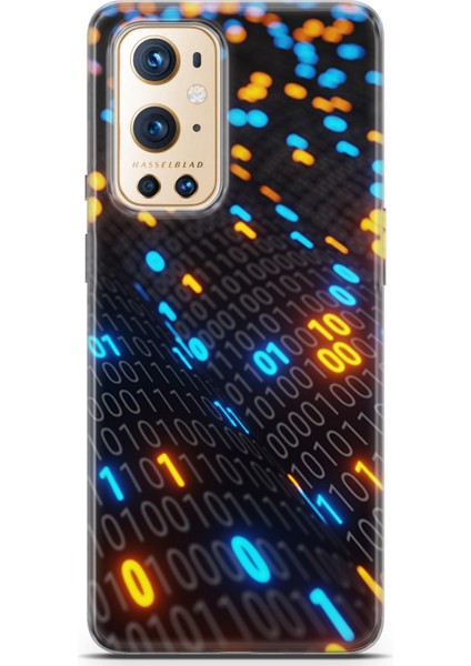 Oneplus 9 Pro Kılıf Uv Baskılı Abxbi 5 Darbe Emici Binary Kod