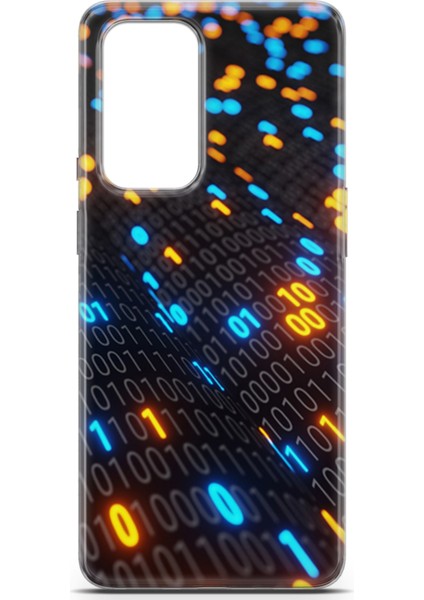 Oneplus 9 Pro Kılıf Uv Baskılı Abxbi 5 Darbe Emici Binary Kod