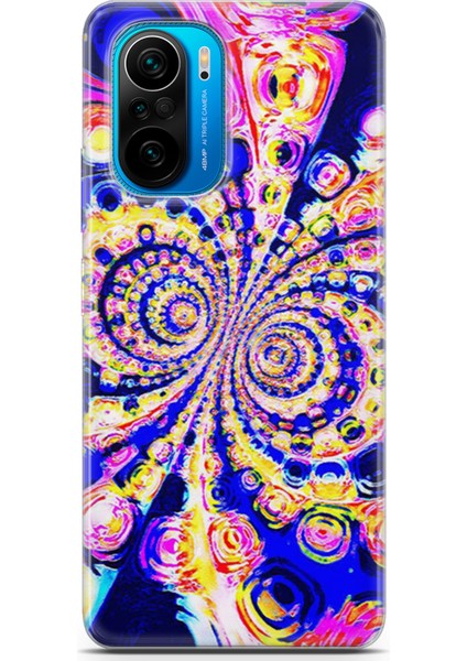 Xiaomi Poco F3 Kılıf Uv Baskılı Abxbi 1 Baskılı Renkli Hipnoz