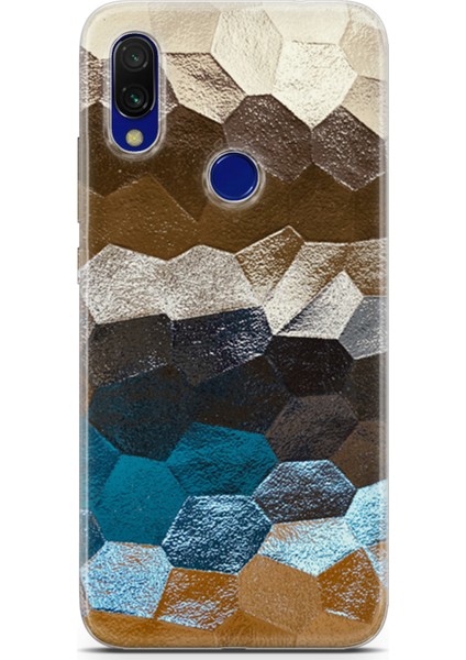 Xiaomi Redmi 7 Kılıf Uv Baskılı Abxbi 8 Koruma Kılıfı Petek Renkler
