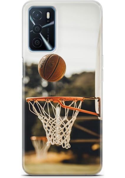 Oppo A16 Kılıf Uv Baskılı Abxbi 9 Desenli Basket Top