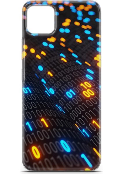Realme C11 Kılıf Uv Baskılı Abxbi 5 Telefon Kabı Binary Kod fiyatları