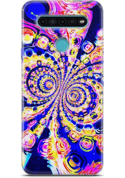 Lg K61 Kılıf Uv Baskılı Abxbi 1 Arka Kapak Renkli Hipnoz