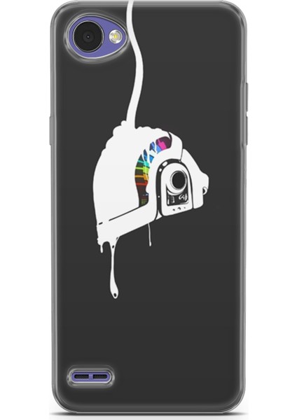 Lg Q6 Kılıf Uv Baskılı Abxbi 4 Tasarım Renkli Kask