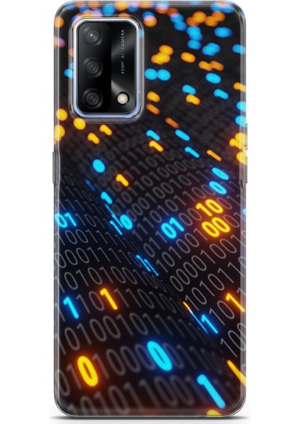 Oppo A74 Kılıf Uv Baskılı Abxbi 5 Koruma Kılıfı Binary Kod