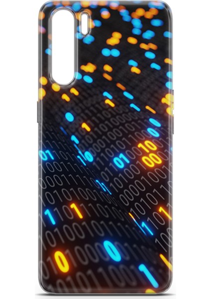 Oppo Reno3 Kılıf Uv Baskılı Abxbi 5 Kapak Binary Kod fiyatları
