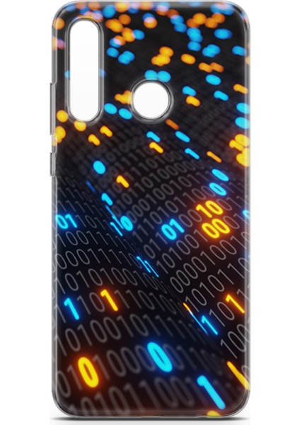 Honor 20 Lite Kılıf Uv Baskılı Abxbi 5 Arka Kapak Binary Kod