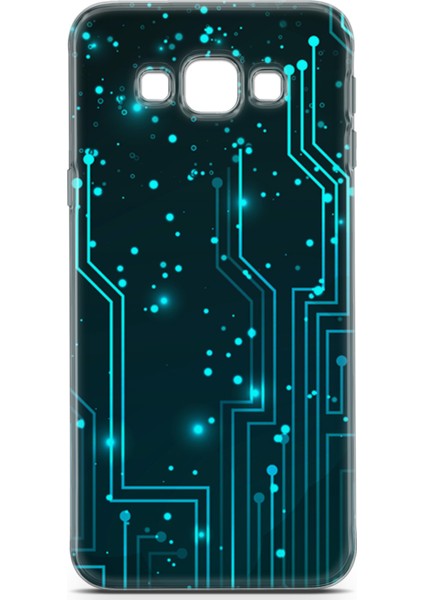 Samsung Galaxy A8 2016 Kılıf Uv Baskılı Abxbi 7 Telefon Kabı Devreler Tron