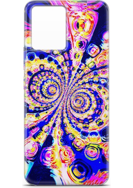 Realme 8 Kılıf Uv Baskılı Abxbi 1 Koruma Kılıfı Renkli Hipnoz