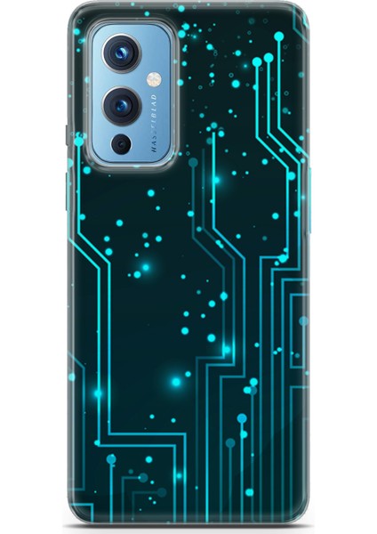 Oneplus 9 Kılıf Uv Baskılı Abxbi 7 Telefon Kabı Devreler Tron