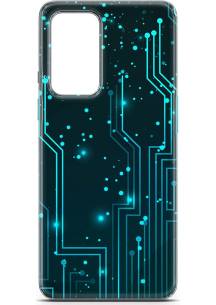 Oneplus 9 Kılıf Uv Baskılı Abxbi 7 Telefon Kabı Devreler Tron