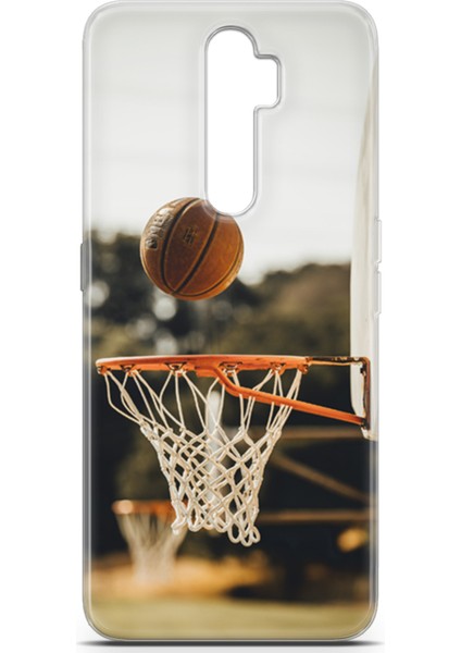 Oppo A9 2020 Kılıf Uv Baskılı Abxbi 9 Arka Kapak Basket Top