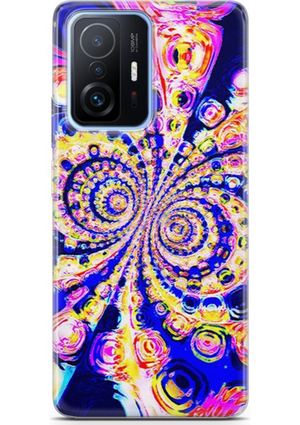 Xiaomi 11T Pro Kılıf Uv Baskılı Abxbi 1 Koruyucu Kılıf Renkli Hipnoz