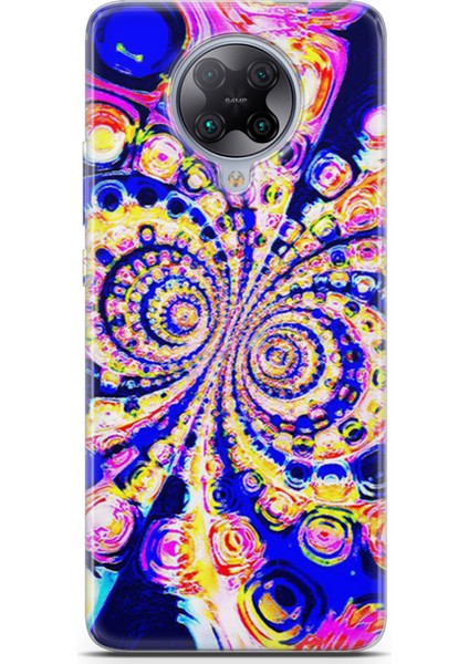 Xiaomi Poco F2 Pro Kılıf Uv Baskılı Abxbi 1 Koruyucu Kılıf Renkli Hipnoz