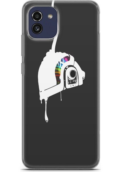 Samsung Galaxy A03 Kılıf Uv Baskılı Abxbi 4 Silikon Renkli Kask