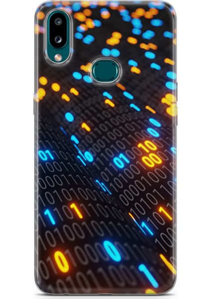 Samsung Galaxy A10S Kılıf Uv Baskılı Abxbi 5 Baskılı Binary Kod
