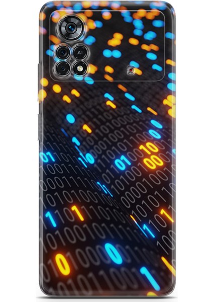 Xiaomi Poco X4 Pro 5g Kılıf Uv Baskılı Abxbi 5 Koruma Kılıfı Binary Kod