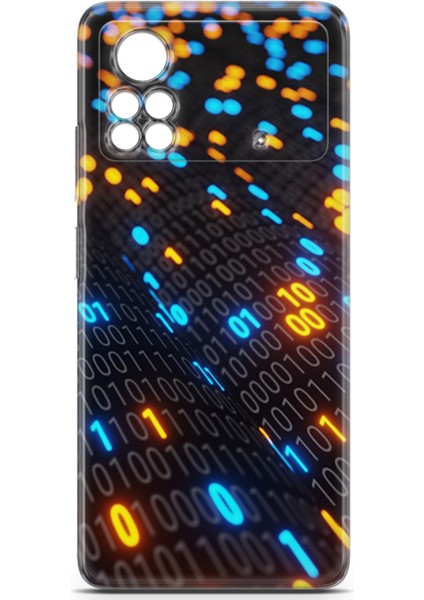 Xiaomi Poco X4 Pro 5g Kılıf Uv Baskılı Abxbi 5 Koruma Kılıfı Binary Kod