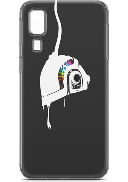 Samsung Galaxy A2 Core Kılıf Uv Baskılı Abxbi 4 Desenli Renkli Kask