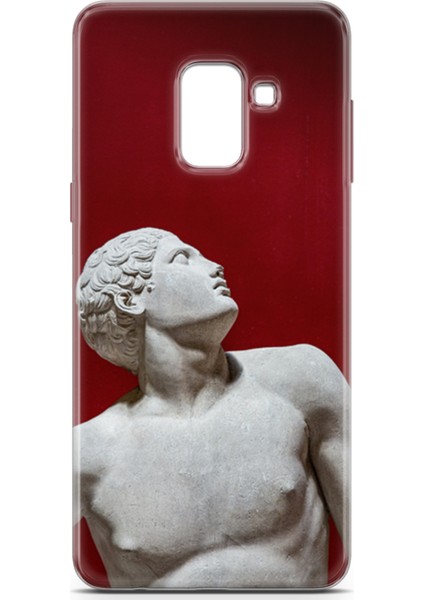 Samsung Galaxy A8 2018 Kılıf Uv Baskılı Abxbi 2 Koruyucu Kılıf Heykel Kırmızı fiyatları