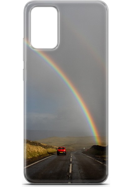 Samsung Galaxy A02S Kılıf Uv Baskılı Abxbi 6 Telefon Kabı Gökkuşağı fiyatları
