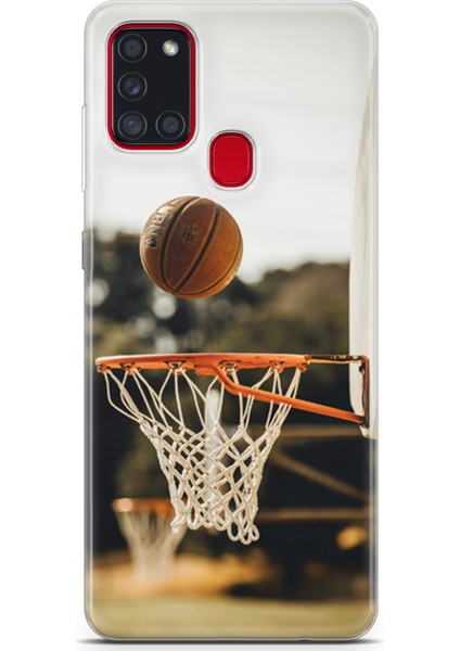 Samsung Galaxy A21S Kılıf Uv Baskılı Abxbi 9 Silikon Basket Top