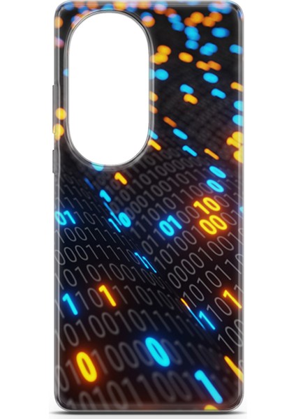 Huawei P50 Pro Kılıf Uv Baskılı Abxbi 5 Telefon Kabı Binary Kod fiyatları
