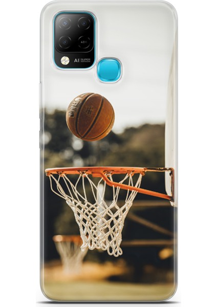 Infinix Hot 10T Kılıf Uv Baskılı Abxbi 9 Baskılı Basket Top