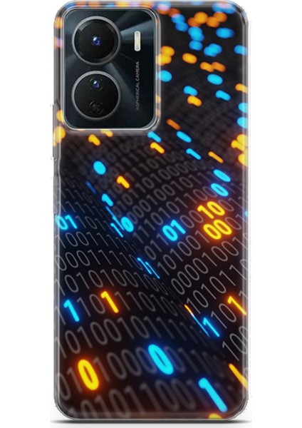 Vivo Y16 Kılıf Uv Baskılı Abxbi 5 Desenli Binary Kod
