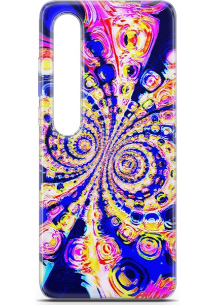 Xiaomi Mi 10 Kılıf Uv Baskılı Abxbi 1 Darbe Emici Renkli Hipnoz