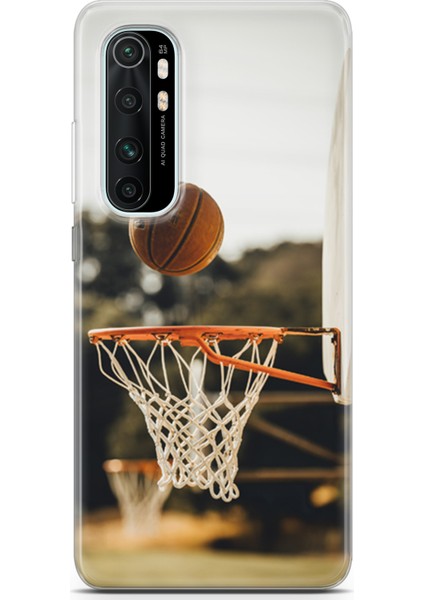 Xiaomi Mi Note 10 Lite Kılıf Uv Baskılı Abxbi 9 Telefon Kabı Basket Top