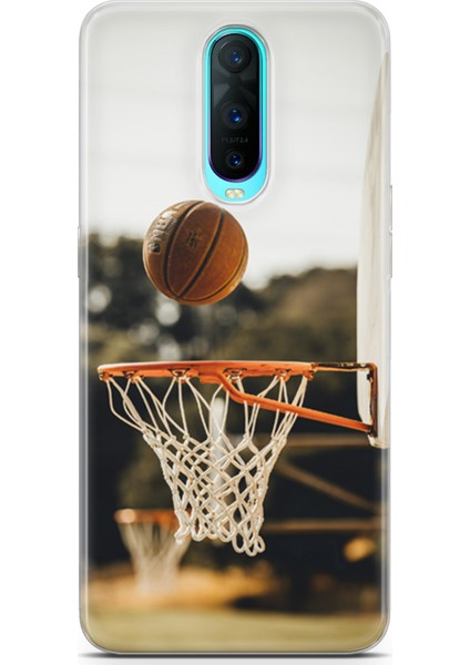 Oppo RX17 Pro Kılıf Uv Baskılı Abxbi 9 Arka Kapak Basket Top