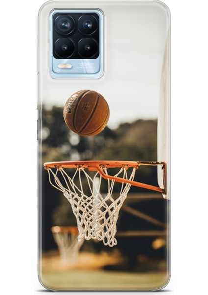 Realme 8 Pro Kılıf Uv Baskılı Abxbi 9 Desenli Basket Top