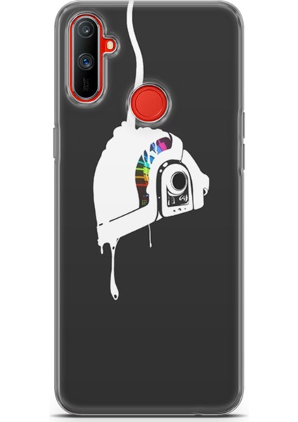 Realme C3 Kılıf Uv Baskılı Abxbi 4 Arka Kapak Renkli Kask