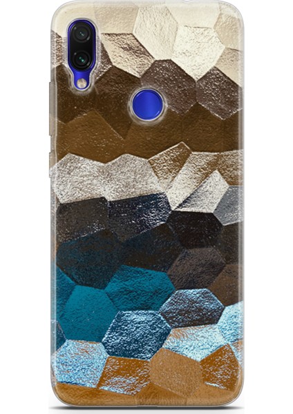 Xiaomi Redmi Note 7 Pro Kılıf Uv Baskılı Abxbi 8 Baskılı Petek Renkler