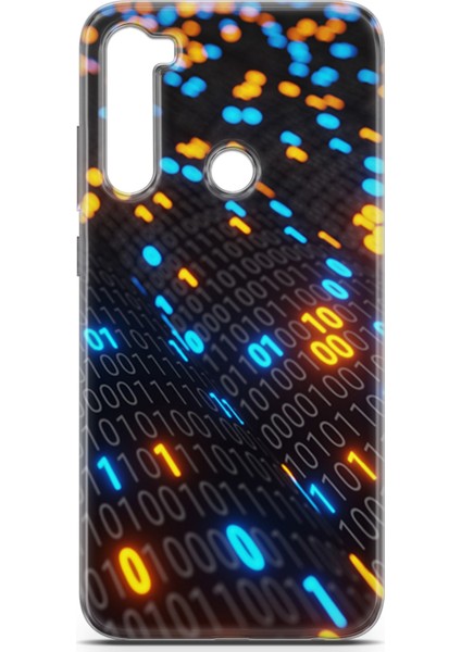 Xiaomi Redmi Note 8 Kılıf Uv Baskılı Abxbi 5 Kapak Binary Kod fiyatları