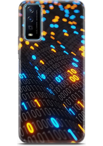 Vivo Y20 Kılıf Uv Baskılı Abxbi 5 Baskılı Binary Kod
