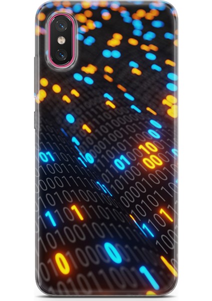 Xiaomi Mi 8 Pro Kılıf Uv Baskılı Abxbi 5 Kapak Binary Kod