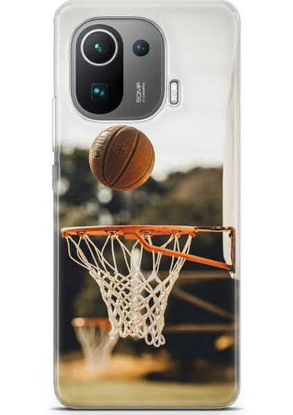 Xiaomi Mi 11 Pro Kılıf Uv Baskılı Abxbi 9 Arka Kapak Basket Top