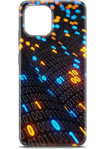 Xiaomi Redmi A1 Kılıf Uv Baskılı Abxbi 5 Arka Kapak Binary Kod