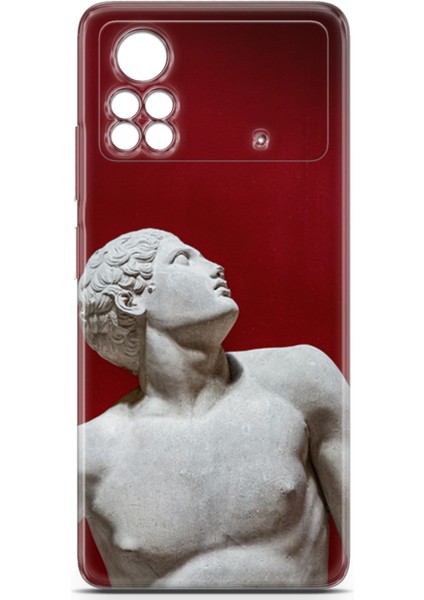 Xiaomi Poco X4 Pro 5g Kılıf Uv Baskılı Abxbi 2 Darbe Emici Heykel Kırmızı fiyatları
