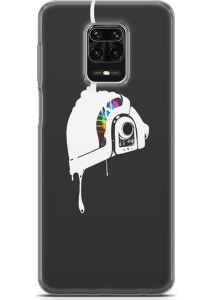 Xiaomi Redmi Note 9 Pro Kılıf Uv Baskılı Abxbi 4 Darbe Emici Renkli Kask