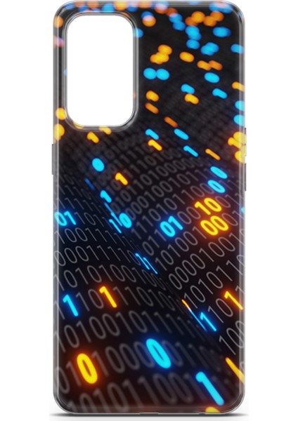 Oppo Reno5 Kılıf Uv Baskılı Abxbi 5 Koruyucu Kılıf Binary Kod