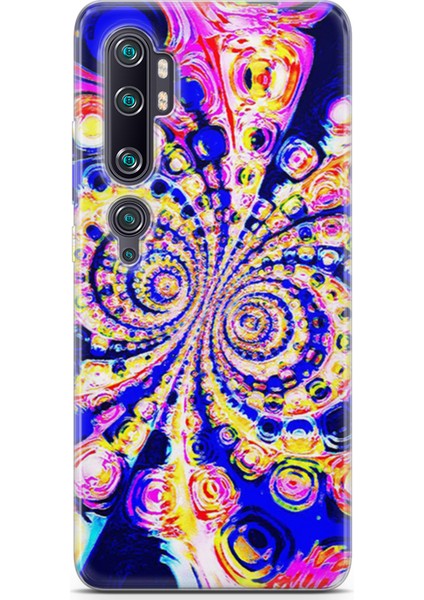 Xiaomi Mi Note 10 Pro Kılıf Uv Baskılı Abxbi 1 Darbe Emici Renkli Hipnoz