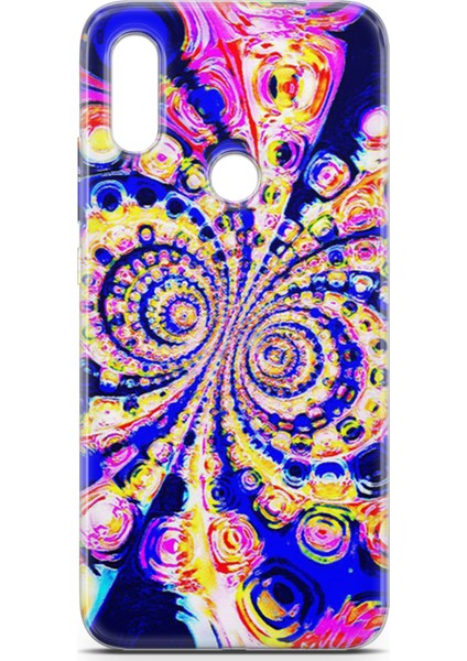 Xiaomi Redmi 7 Kılıf Uv Baskılı Abxbi 1 Kapak Renkli Hipnoz