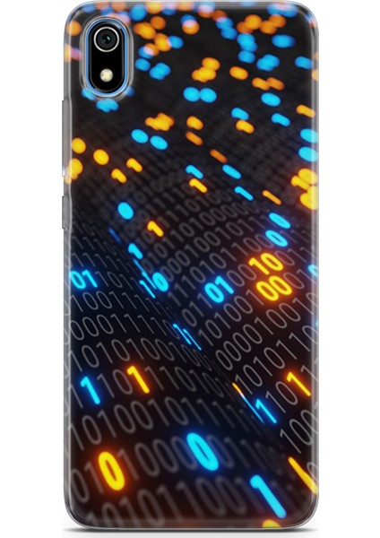 Xiaomi Redmi 7A Kılıf Uv Baskılı Abxbi 5 Kapak Binary Kod