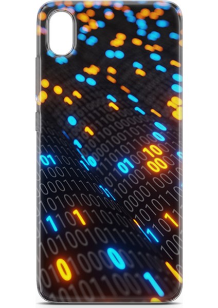Xiaomi Redmi 7A Kılıf Uv Baskılı Abxbi 5 Kapak Binary Kod