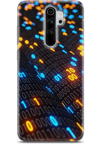 Xiaomi Redmi Note 8 Pro Kılıf Uv Baskılı Abxbi 5 Koruyucu Kılıf Binary Kod