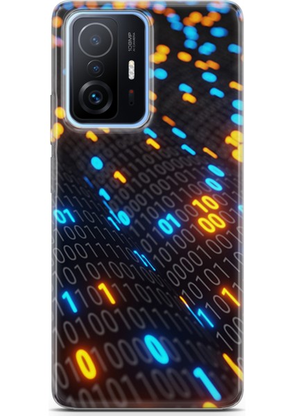 Xiaomi 11T Pro Kılıf Uv Baskılı Abxbi 5 Silikon Binary Kod